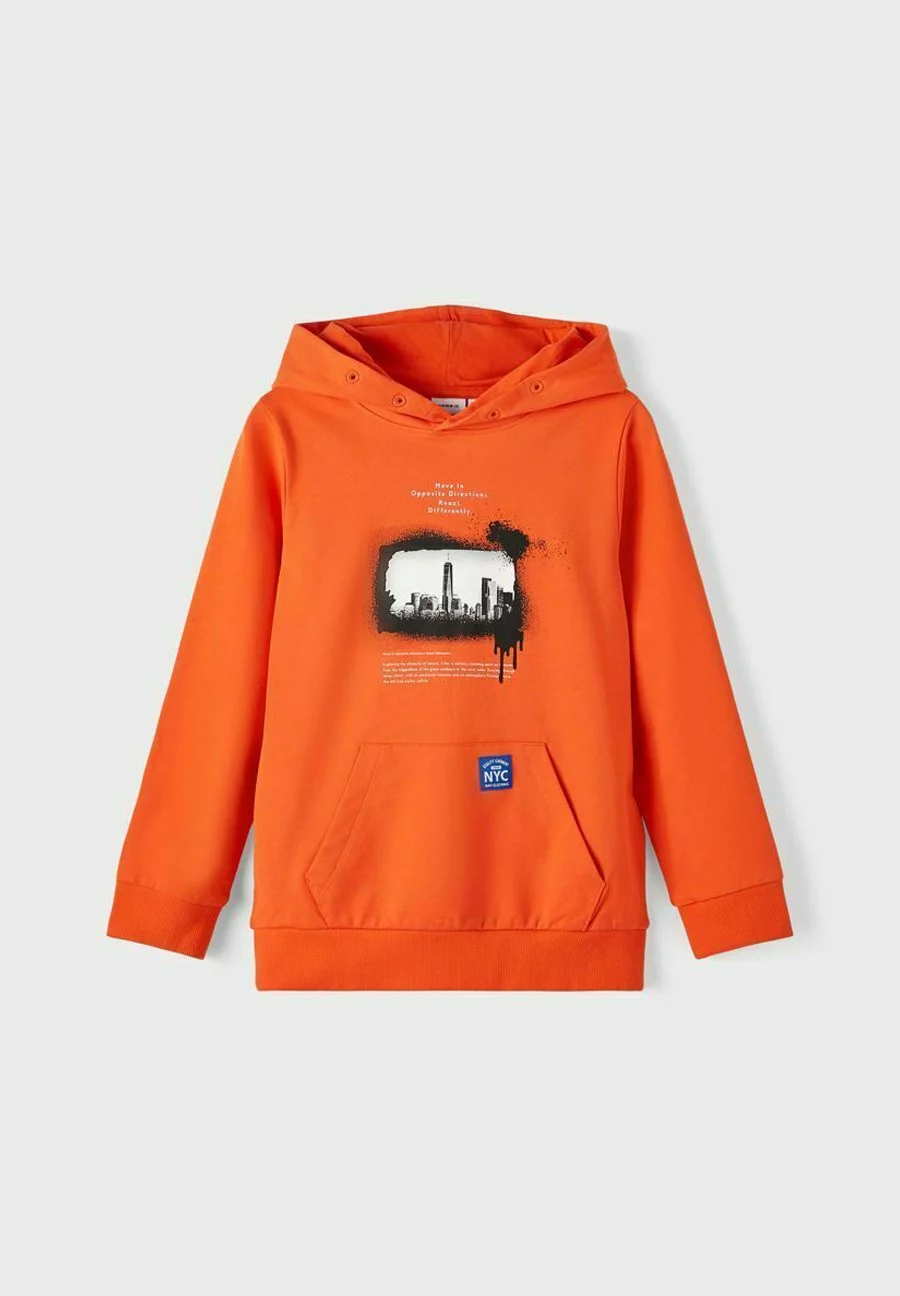 NAME IT Regular Fit - Hoodie - Tigerlily 4 NAME IT Regular Fit - Hoodie - Tigerlily - Afbeelding 4