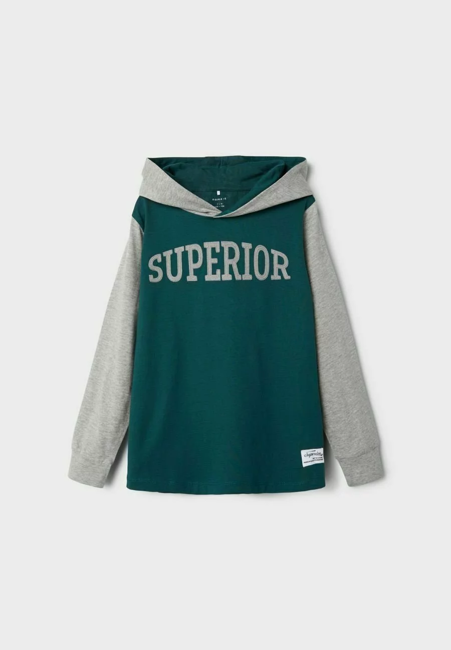 NAME IT Regular Fit - Hoodie - Sea Moss 4 NAME IT Regular Fit - Hoodie - Sea Moss - Afbeelding 4