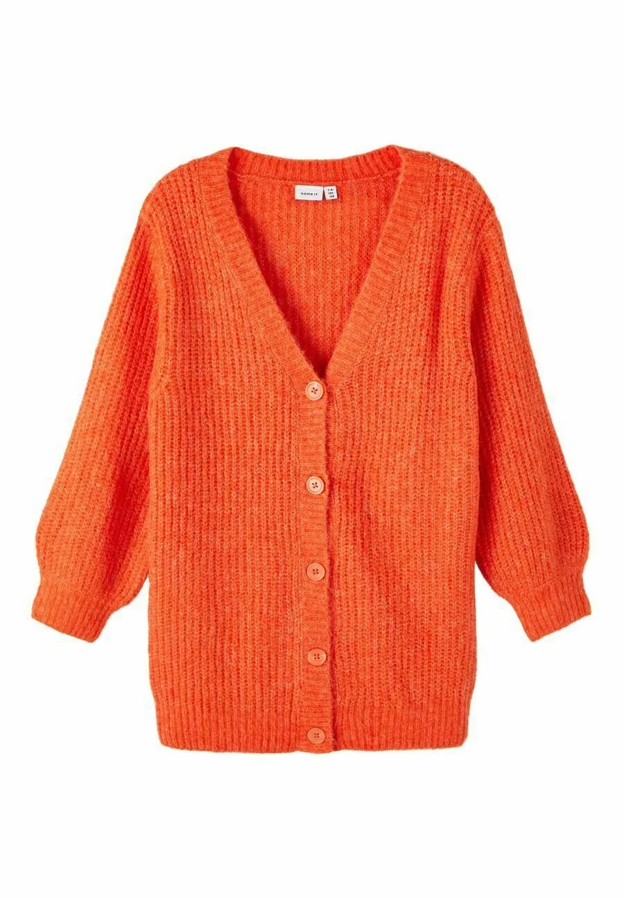 NAME IT Langarm - Vest - Scarlet Ibis 2 NAME IT Langarm - Vest - Scarlet Ibis - Afbeelding 2