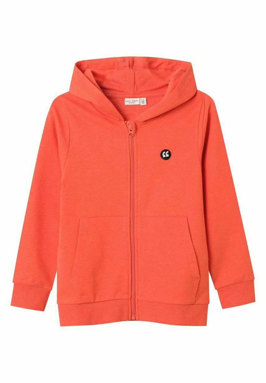 NAME IT Sweater Met Rits - Spicy Orange 1 NAME IT Sweater Met Rits - Spicy Orange