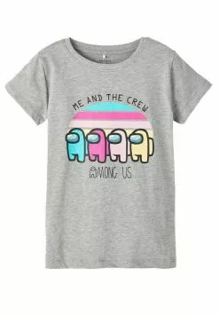 NAME IT Among Us - T-Shirt Print - Grey Melange