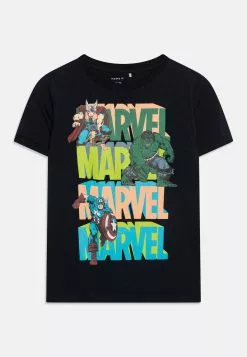 NAME IT Nkmjiri Marvel Top- T-Shirt Print - Dark Sapphire