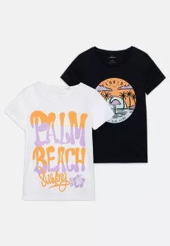 NAME IT Nkfveen 2 Pack - T-Shirt Print - Bright White