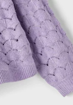 NAME IT Pointelle - Trui - Sand Verbena -Shirt Zacht Verkoop 5ff1711de86241a2be367dfca81c7c11