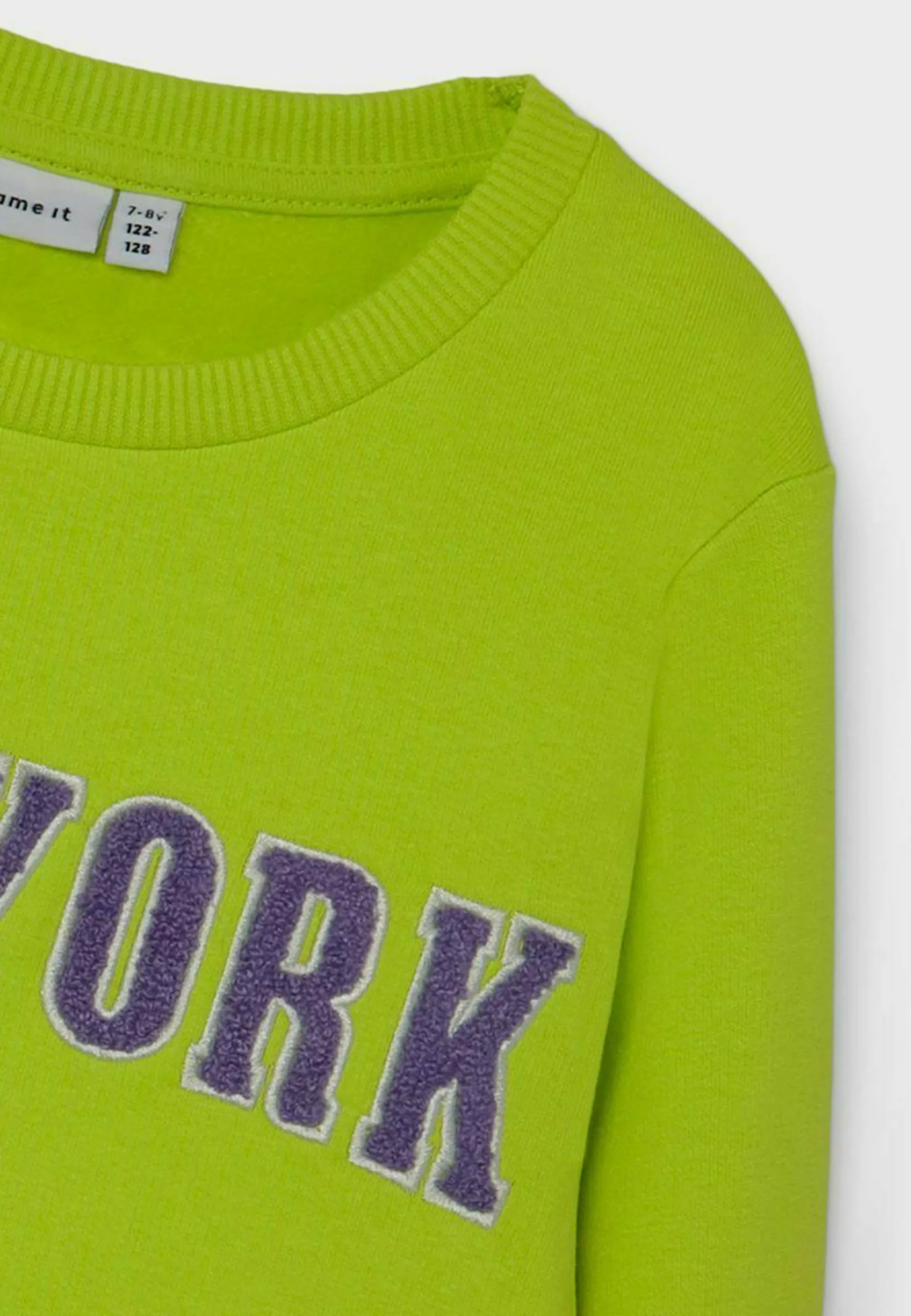 NAME IT New York - Sweater - Acid Lime 3 NAME IT New York - Sweater - Acid Lime - Afbeelding 3