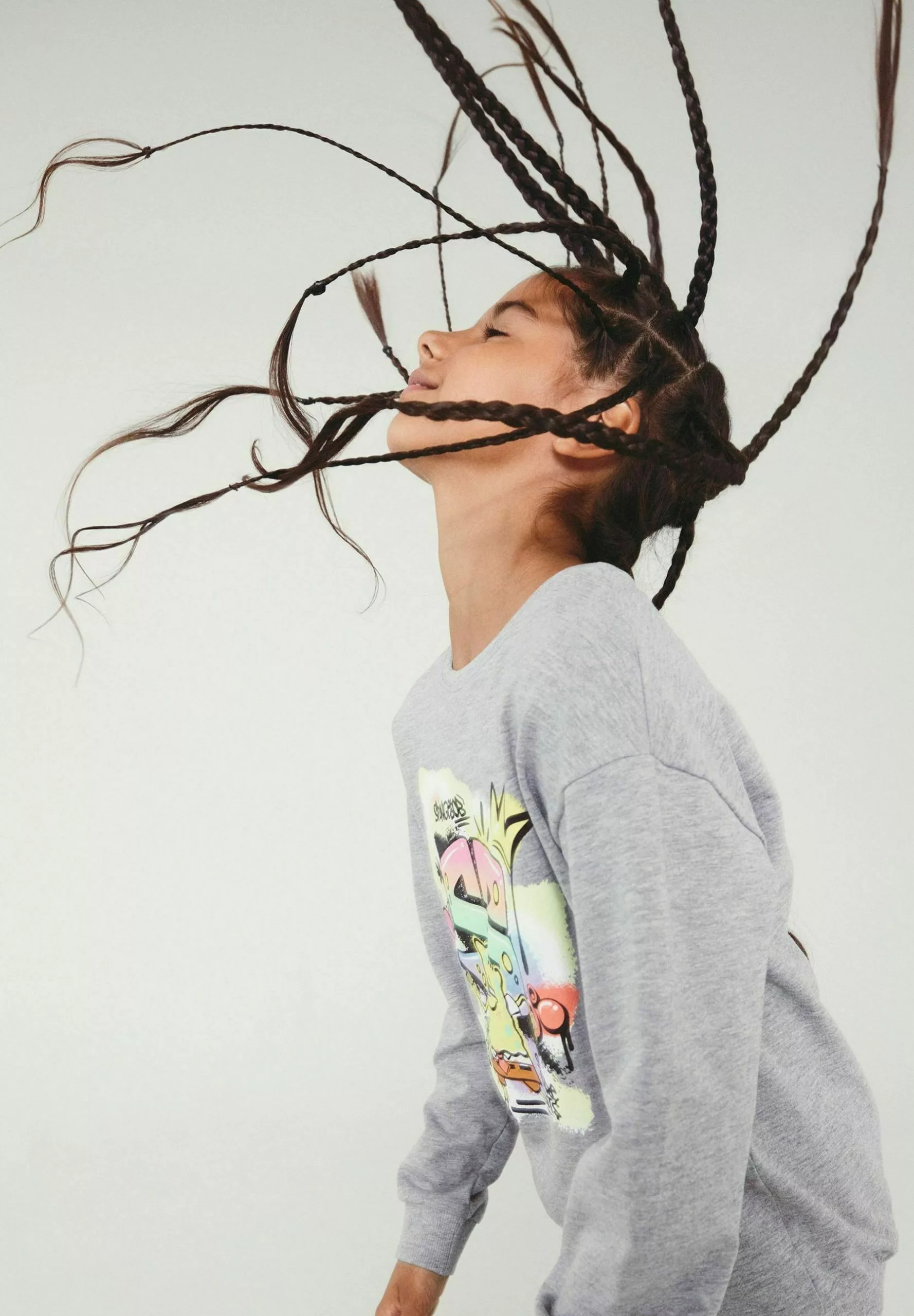 NAME IT Spongebob - Sweater - Grey Melange 2 NAME IT Spongebob - Sweater - Grey Melange - Afbeelding 2