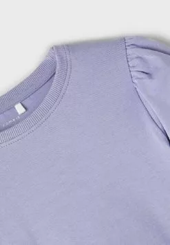 NAME IT Ballonärmel - T-Shirt Basic - Persian Violet -Shirt Zacht Verkoop 65f0f675c262462dbf6d041d8482223c