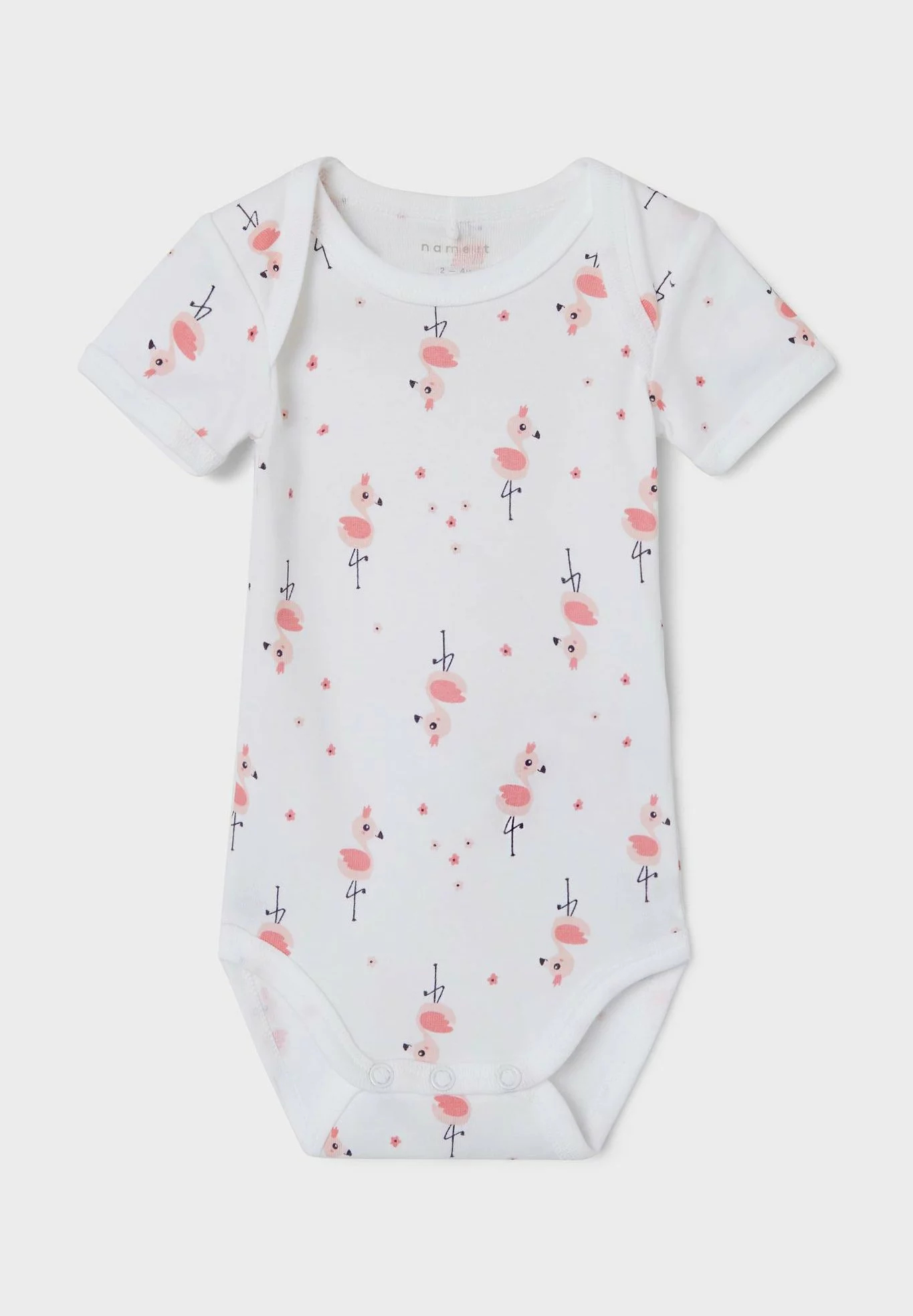 NAME IT Flamingo 2 Pack - Body - Bright White 4 NAME IT Flamingo 2 Pack - Body - Bright White - Afbeelding 4