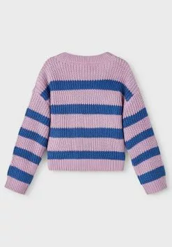 NAME IT Gestreifter Chenille - Trui - Smoky Grape -Shirt Zacht Verkoop 6b3b11f2bbc74bbea74c556af1dfdd29