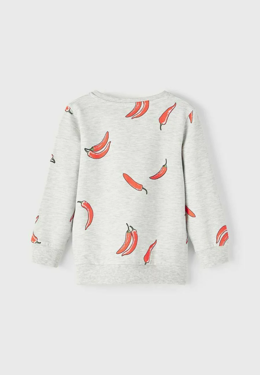 NAME IT Regular Fit - Sweater - Light Grey Melange 2 NAME IT Regular Fit - Sweater - Light Grey Melange - Afbeelding 2