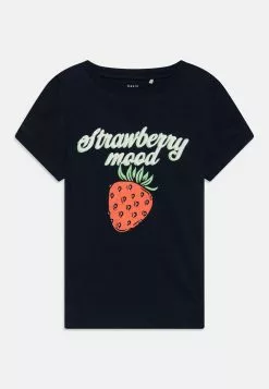NAME IT Nkfvibeke 2 Pack - T-Shirt Print - Peach Nectar/Dark Sapphire -Shirt Zacht Verkoop 74d3fd53e3094301aa066cee05d1a62a