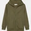 NAME IT Nkmnesweat Card Hood - Sweater Met Rits - Brown