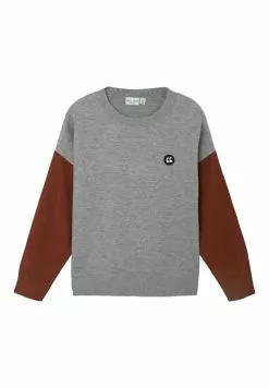 NAME IT Langarm - Trui - Grey Melange