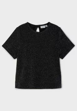 NAME IT Mit Kurzen Ärmeln Glitzer - T-Shirt Print - Black 7 NAME IT Mit Kurzen Ärmeln Glitzer - T-Shirt Print - Black -Shirt Zacht Verkoop 7d7c8f9568dc43f482b39b83e77dec1a