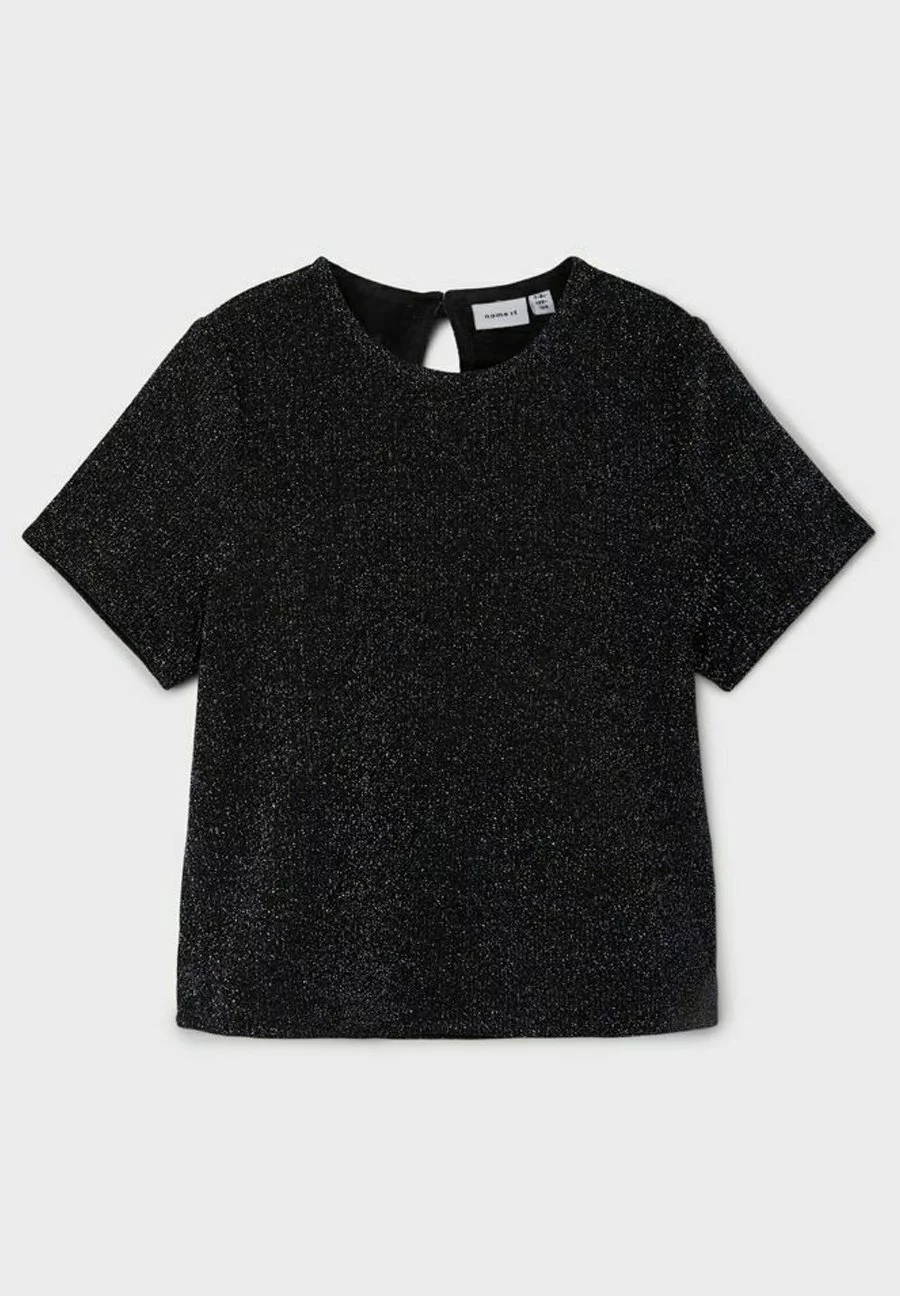NAME IT Mit Kurzen Ärmeln Glitzer - T-Shirt Print - Black 4 NAME IT Mit Kurzen Ärmeln Glitzer - T-Shirt Print - Black - Afbeelding 4