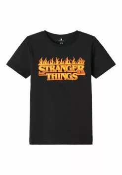 NAME IT Stranger Things - T-Shirt Print - Black