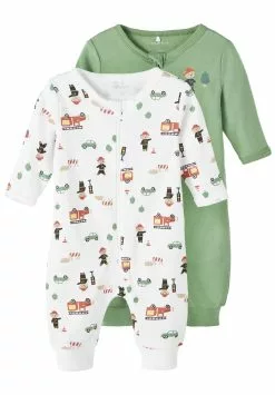 NAME IT Nbmnightsuit Zip Firefighter 2 Pack - Body - Green