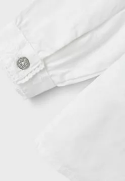 NAME IT Langarm - Blouse - Bright White -Shirt Zacht Verkoop 848d63736c964323a68229fd0ac48600