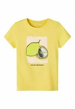 NAME IT T-Shirt Print - Aspen Gold