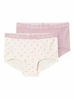NAME IT Nkfhipster Floral 2 Pack - Onderbroeken - Buttercream