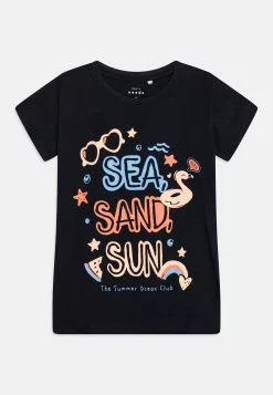 NAME IT Nmfviolet 2 Pack - T-Shirt Print - Dark Sapphire/Coral -Shirt Zacht Verkoop 86cbbe95435b44938db7e181eba5c48f