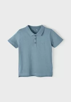 NAME IT Kurzärmeliges - Poloshirt - Dusty Blue -Shirt Zacht Verkoop 8b175704b9b249aca245edc8a03b0802