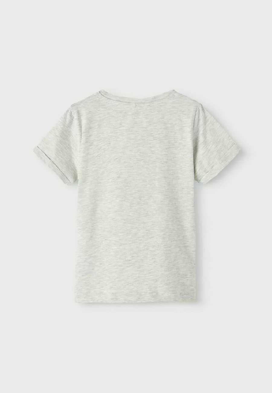 NAME IT Die Schlümpfe - T-Shirt Print - Light Grey Melange 2 NAME IT Die Schlümpfe - T-Shirt Print - Light Grey Melange - Afbeelding 2