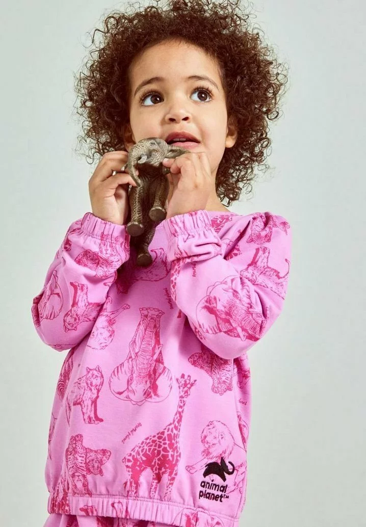 NAME IT Animal Planet - Sweater - Cyclamen 2 NAME IT Animal Planet - Sweater - Cyclamen - Afbeelding 2