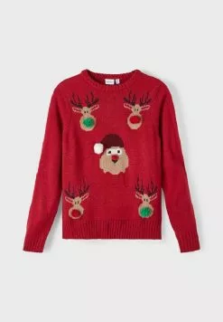 NAME IT Weihnachts - Trui - Jester Red -Shirt Zacht Verkoop 91e2fc0aea8e48feb4adf0971f2b496a