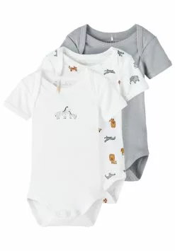 NAME IT Nbnbody Safari Unisex 3 Pack - Body - Quarry