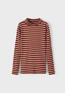 NAME IT Gestreiftes - Longsleeve - Rum Raisin -Shirt Zacht Verkoop 95fe2312b8d54e59a3c7d03a622f6582