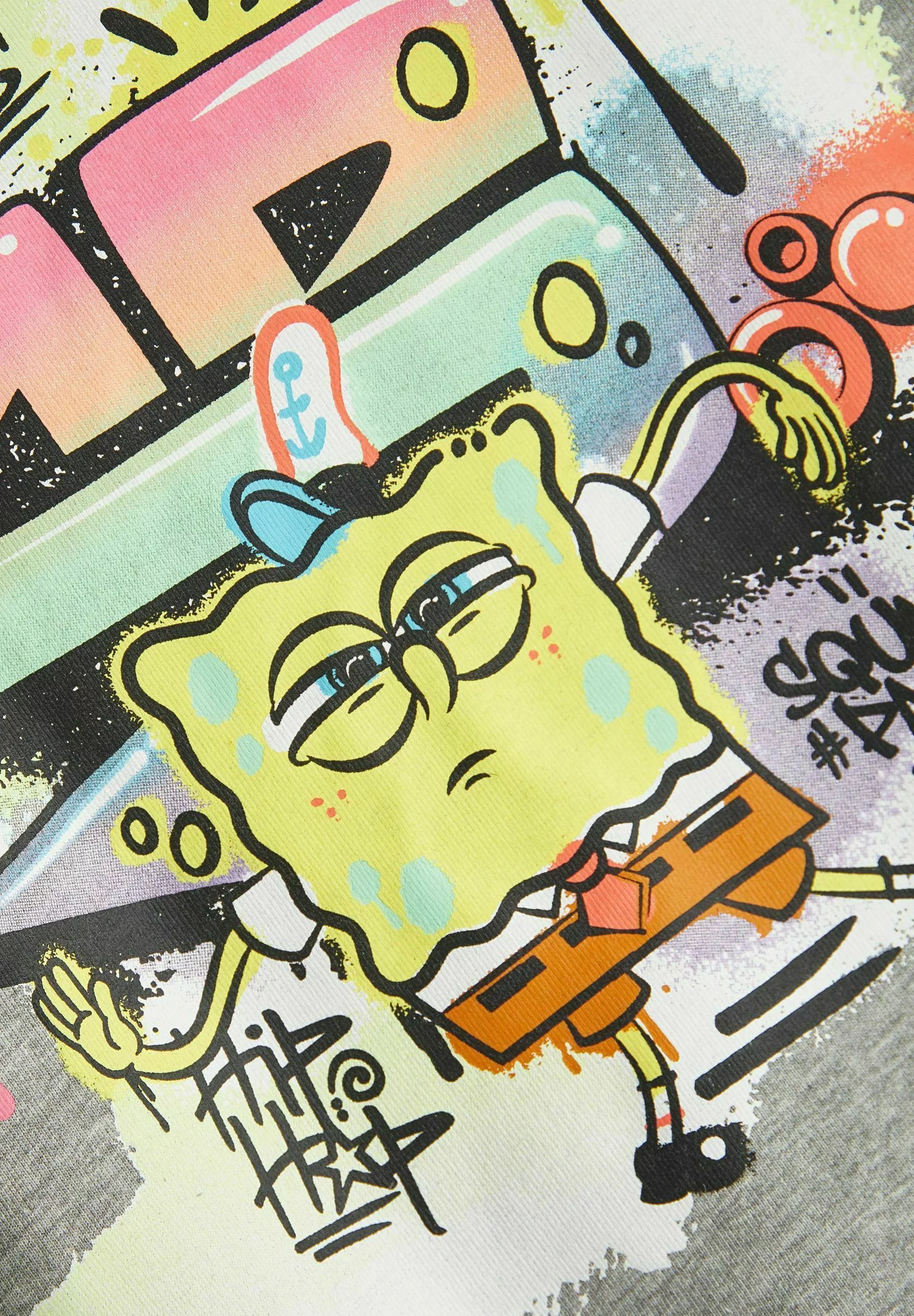 NAME IT Spongebob - Sweater - Grey Melange 4 NAME IT Spongebob - Sweater - Grey Melange - Afbeelding 4