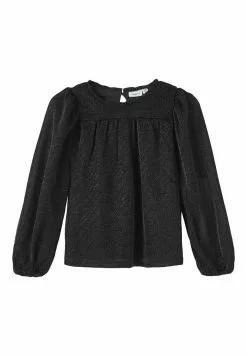NAME IT Mit Langen Ärmeln Glitzer - Longsleeve - Black