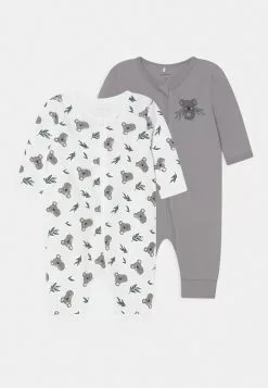 NAME IT Nbnnightsuit Zip Silver Koala Unisex 2 Pack - Pyjama - Grey