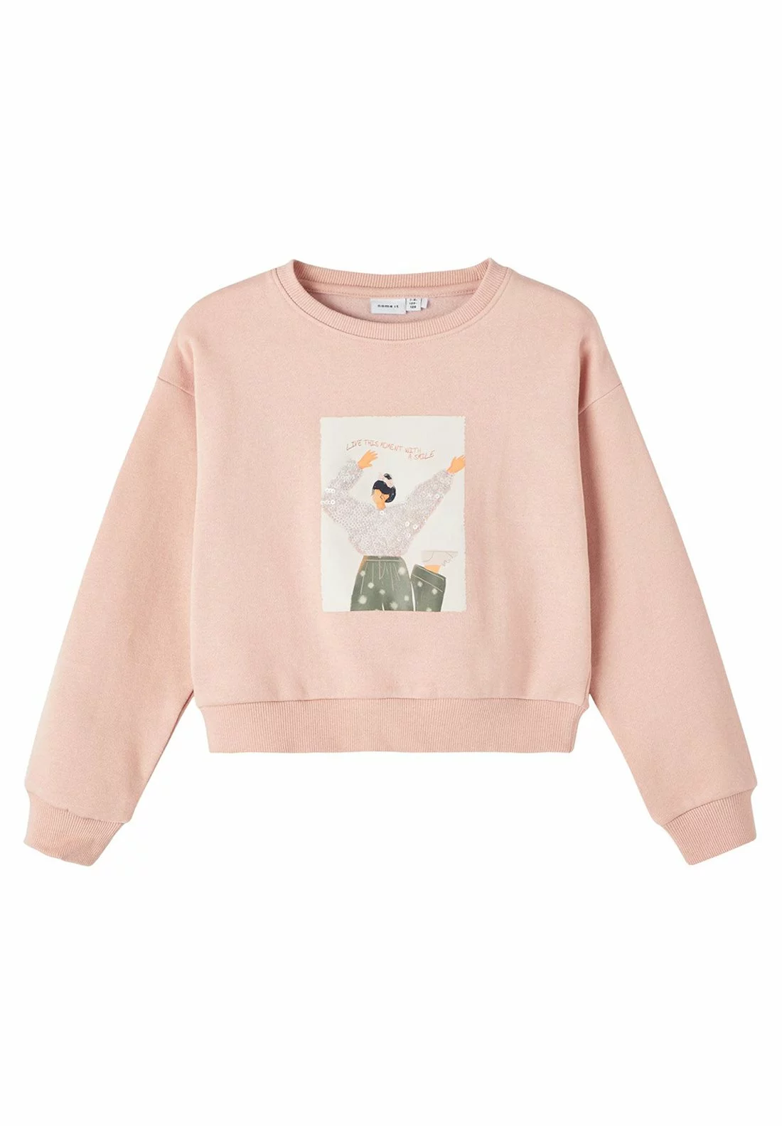 NAME IT Cropped Sweater Tanise Smoke - Sweater - Rose Smoke 1 NAME IT Cropped Sweater Tanise Smoke - Sweater - Rose Smoke