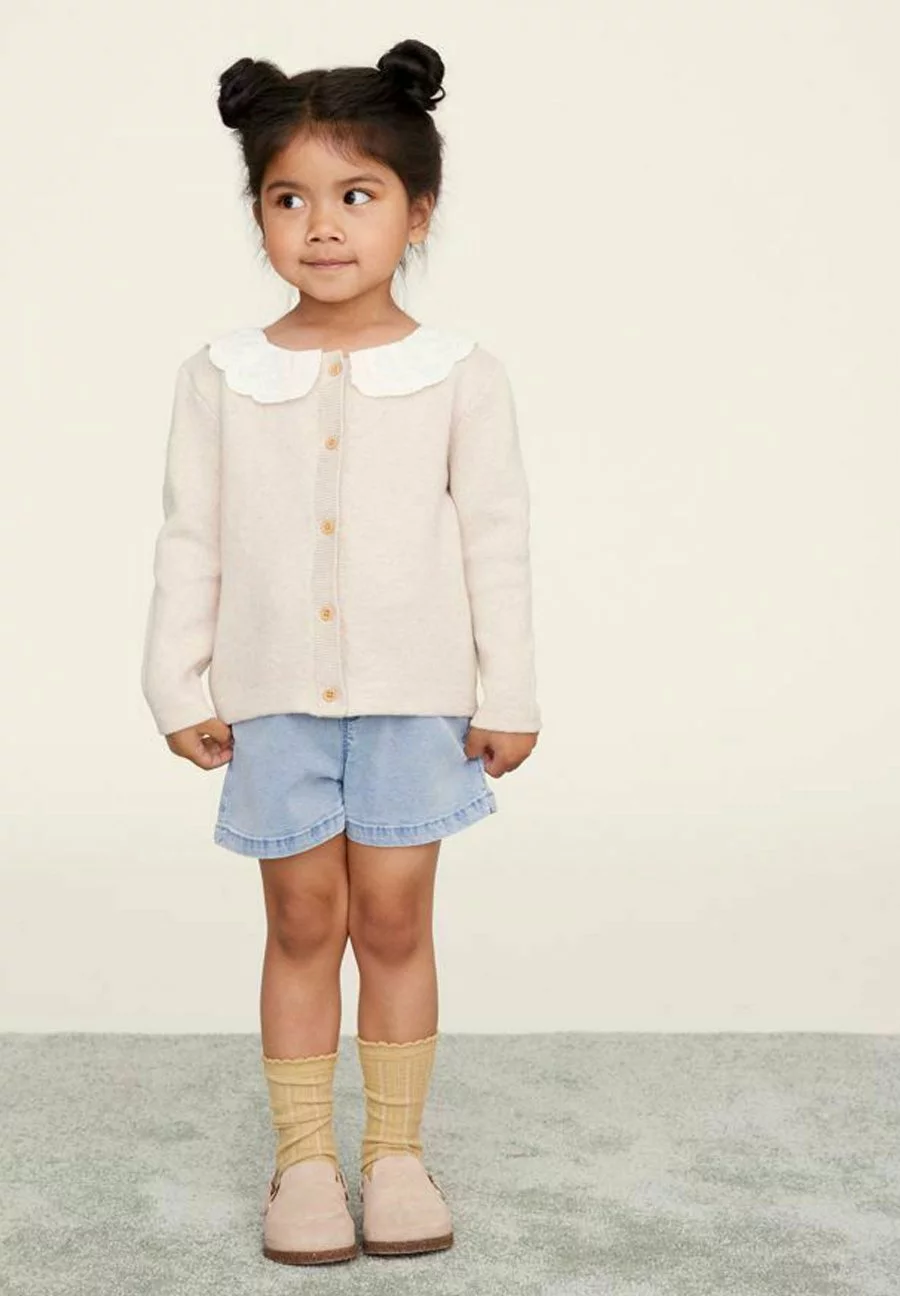 NAME IT Langarm - Vest - Peyote Melange 1 NAME IT Langarm - Vest - Peyote Melange