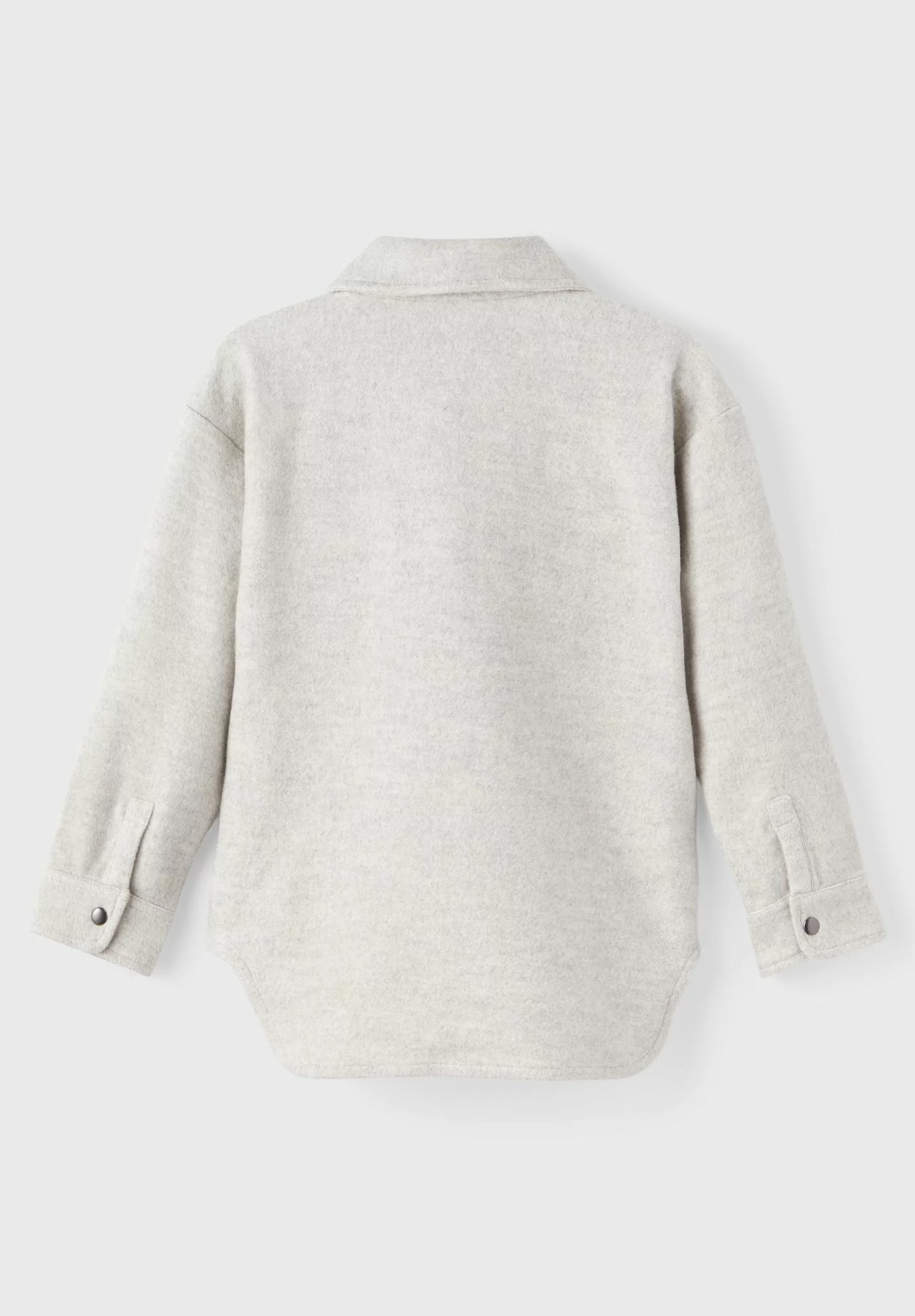 NAME IT Nknneloa Overshirt Unisex - Overhemdblouse - Grey Melange 2 NAME IT Nknneloa Overshirt Unisex - Overhemdblouse - Grey Melange - Afbeelding 2