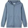NAME IT Nkmnesweat Card Hood - Sweater Met Rits - Blue