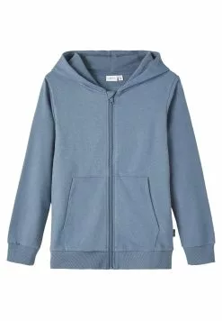 NAME IT Nkmnesweat Card Hood - Sweater Met Rits - Blue
