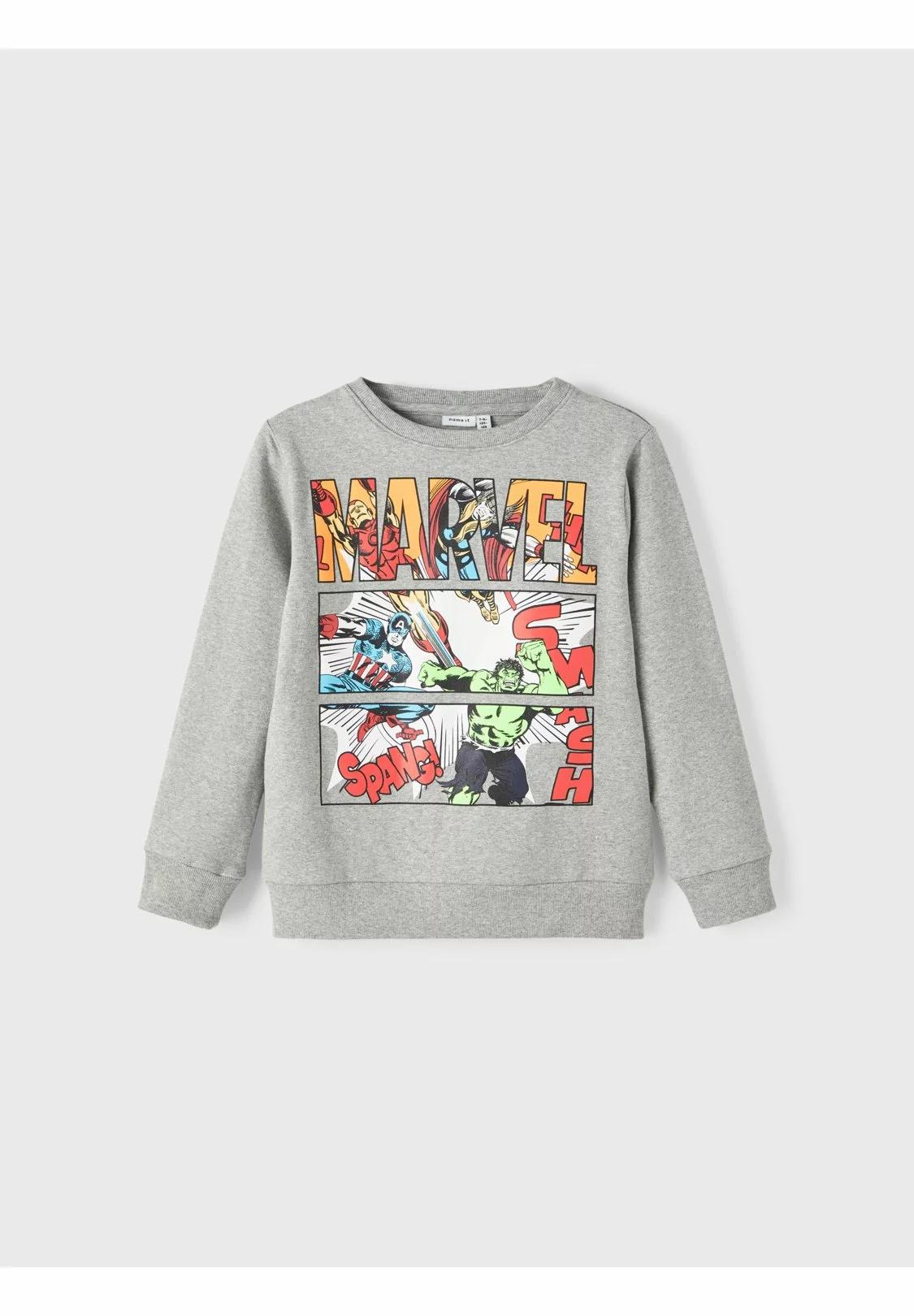 NAME IT Marvel- Sweater - Grey Melange 4 NAME IT Marvel- Sweater - Grey Melange - Afbeelding 4
