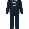 NAME IT Nkmnightset Game- Pyjama - Dark Blue