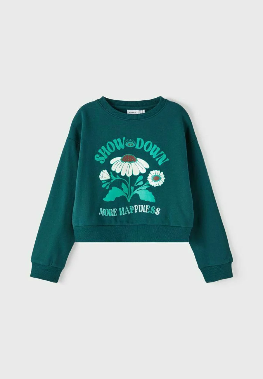 NAME IT Regular Fit - Sweater - Sea Moss 4 NAME IT Regular Fit - Sweater - Sea Moss - Afbeelding 4