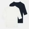 NAME IT Nkfvenny Slim 2 Pack - Longsleeve - Dark Sapphire/White Alyssum