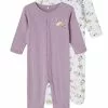 NAME IT Nbfnightsuit Cat 2 Pack - Kruippakje - Purple