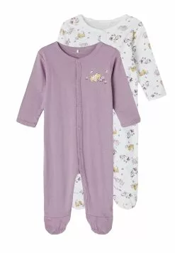 NAME IT Nbfnightsuit Cat 2 Pack - Kruippakje - Purple