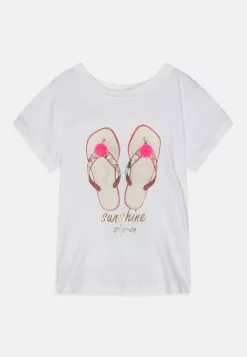 NAME IT Nmffransisca Box - T-Shirt Print - Bright White