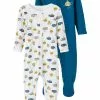 NAME IT Nbmnightsuit 2 Pack - Kruippakje - Legion Blue
