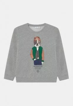 NAME IT Nkmsalko Loose Unisex - Sweater - Grey Melange