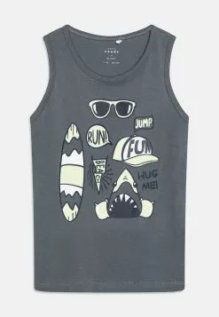 NAME IT Nmmvagno 2 Pack - Top - Lime Cream/Stormy Weather -Shirt Zacht Verkoop b01b372def8748e6b44ed342dbd40bba