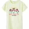 NAME IT T-Shirt Print - Lime Cream